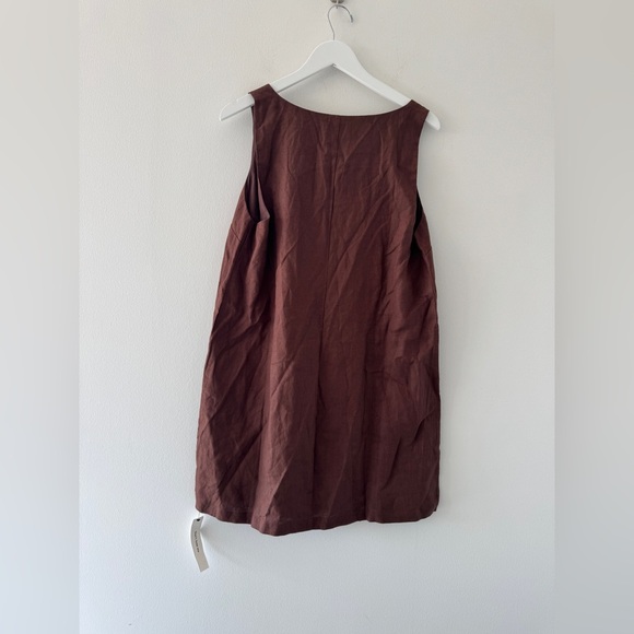 REFORMATION NWT Hamley Linen Brown Mini Dress 12 - Picture 4 of 6